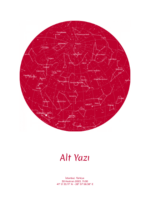 Japan - Gökyüzü Haritası Poster